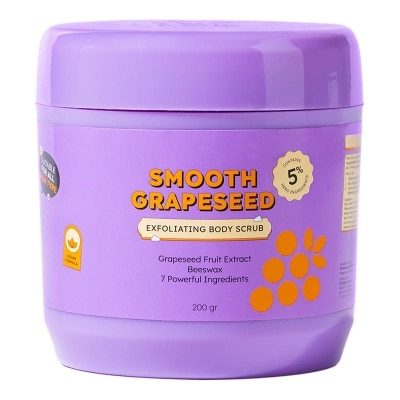 NATURALLY SPEAKING Naturally Speaking Smooth Grapeseed Exfoliating Body Scrub 200G