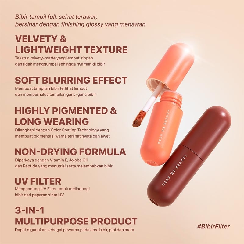 Dear Me Beauty Velvet Lip Tint Dear Aulia 3.5ml