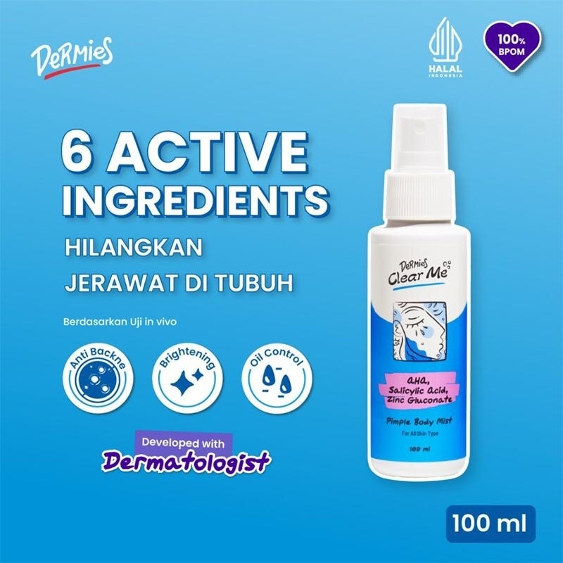 DERMIES PIMPLE BODY MIST 100GR