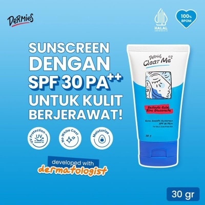 DERMIES BY ERHA DERMIES ACNE SMOOTH SUNSCREEN 30GR