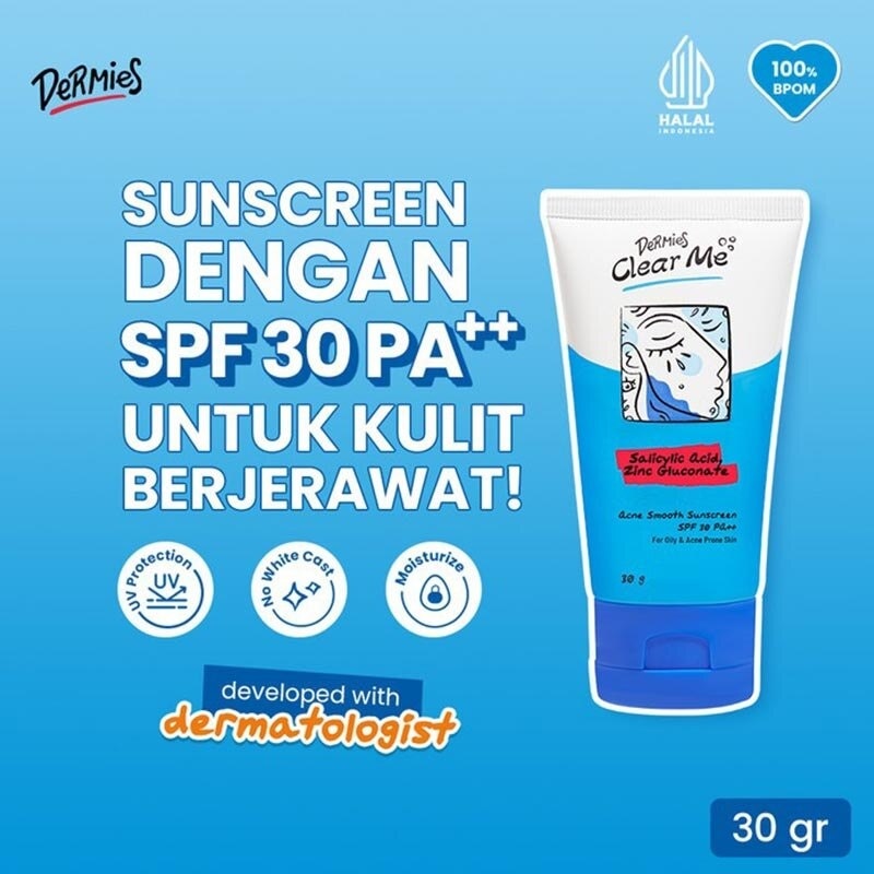 DERMIES ACNE SMOOTH SUNSCREEN 30GR