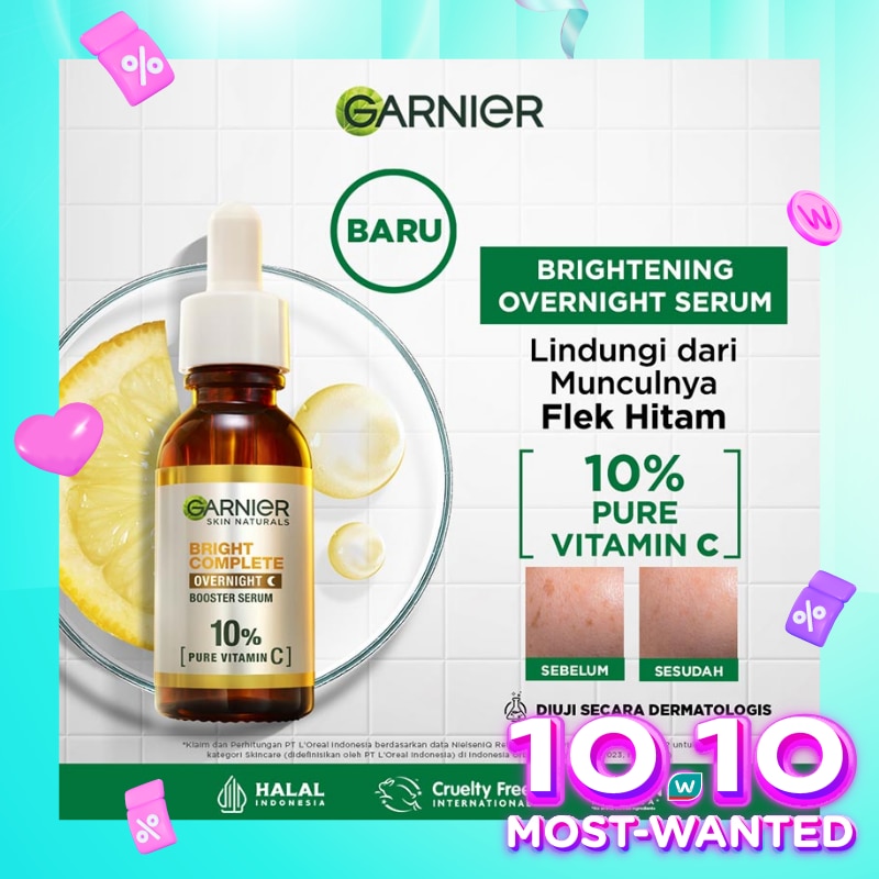 Garnier Bright Complete Vitamin C Overnight Serum 30 ml