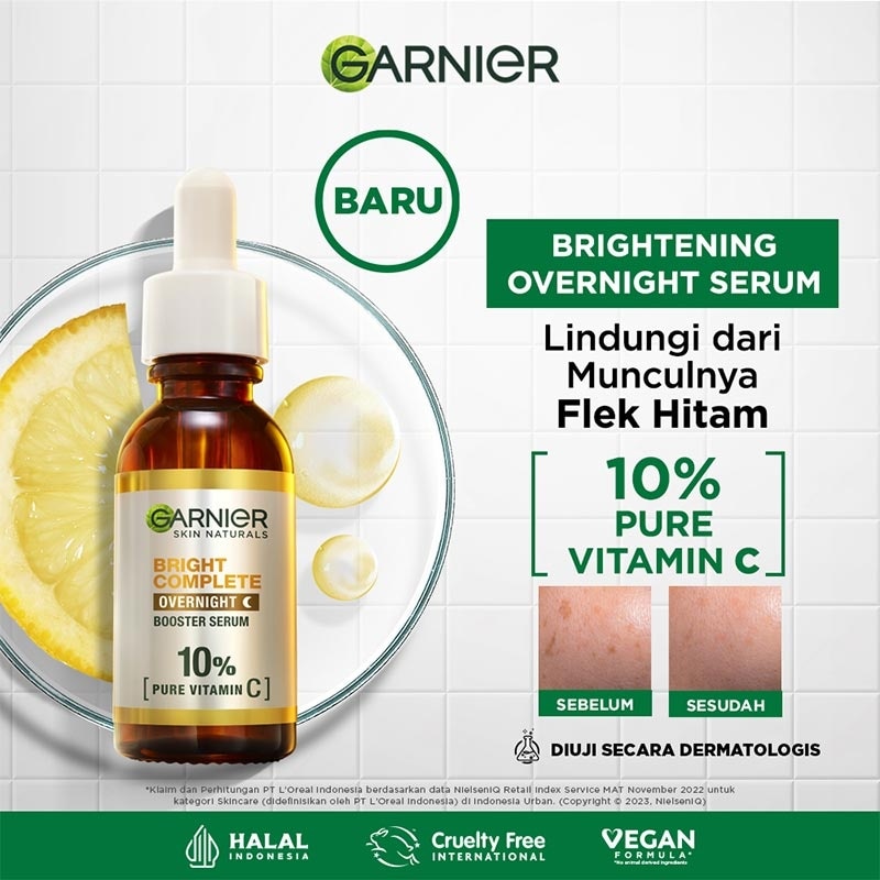 Garnier Bright Complete Vitamin C Overnight Serum 30 ml