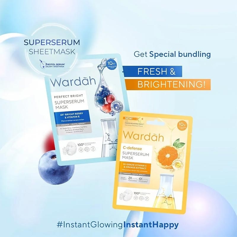 WARDAH SS MASK X2 C-DEFENSE & PB 2x20ML