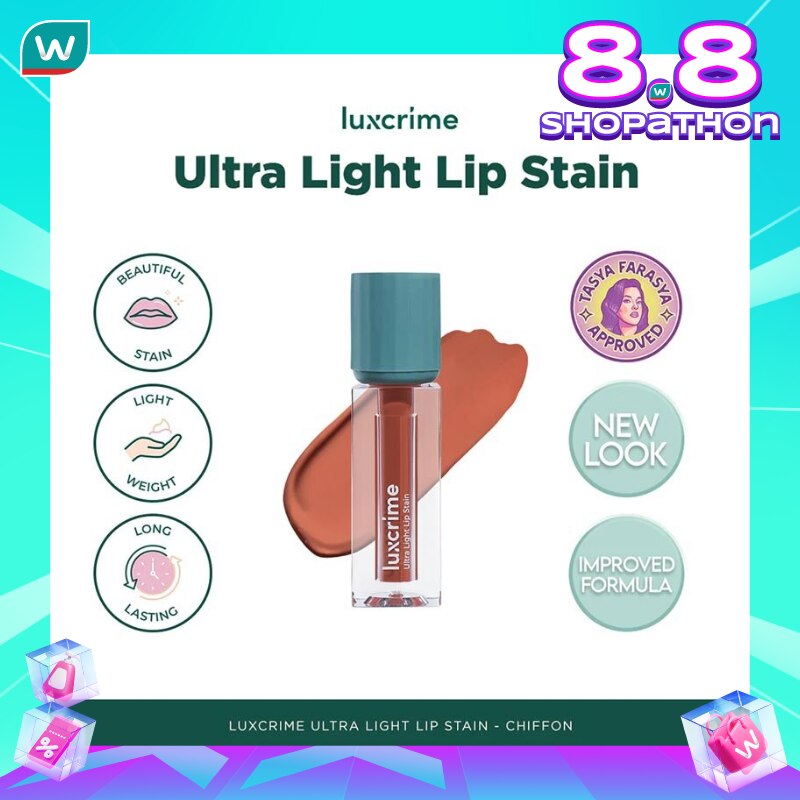 LUXCRIME ULTRA LIGHT LIP STAIN CHIFFON