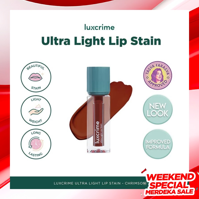 LUXCRIME Luxcrime Ultra Light Lip Stain Crimson