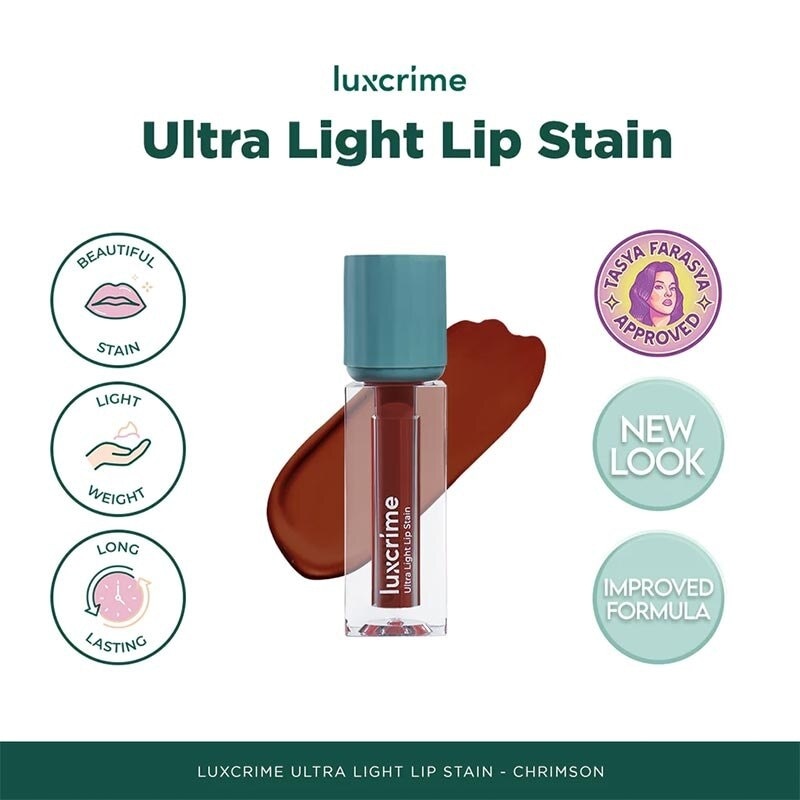 LUXCRIME Luxcrime Ultra Light Lip Stain Crimson