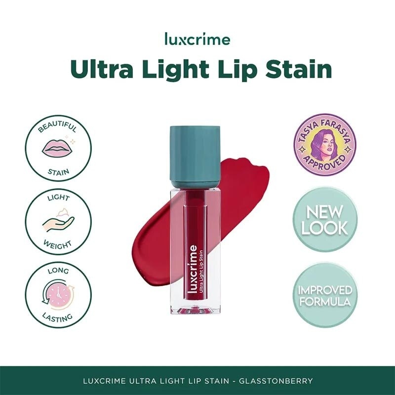 LUXCRIME LUXCRIME ULTRA LIGHT LIP STAIN GLASSTONB