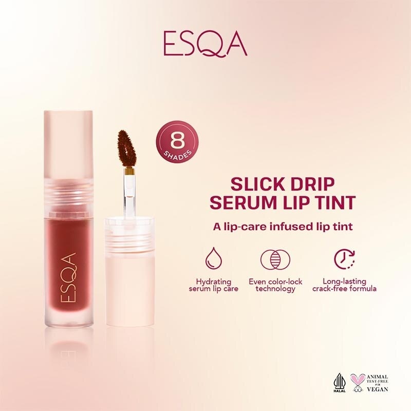 ESQA ESQA SLICK D LIP TINT BUBBLE BERRY