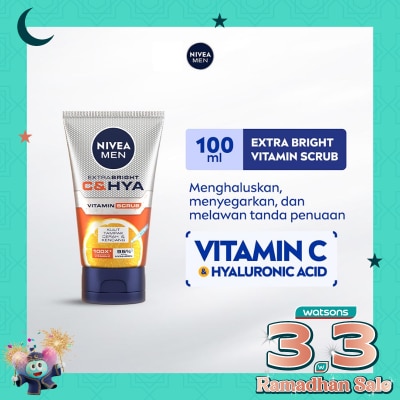 NIVEA Nivea Men Extra Bright C&HYA Vitamin Face Scrub 100Ml