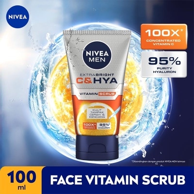 NIVEA Nivea Men Extra Bright C&HYA Vitamin Face Scrub 100Ml