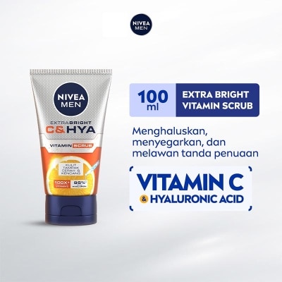 NIVEA Nivea Men Extra Bright C&HYA Vitamin Face Scrub 100Ml