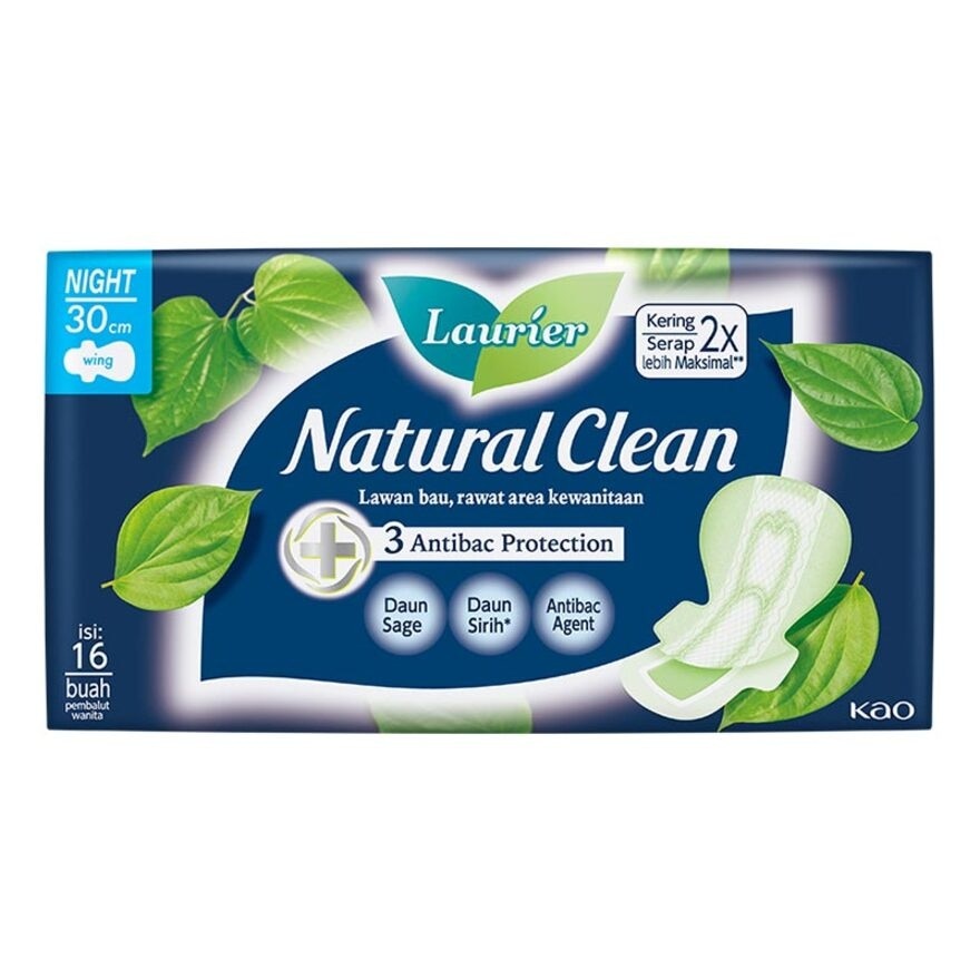 Laurier Natural Clean Night 30cm 16'S