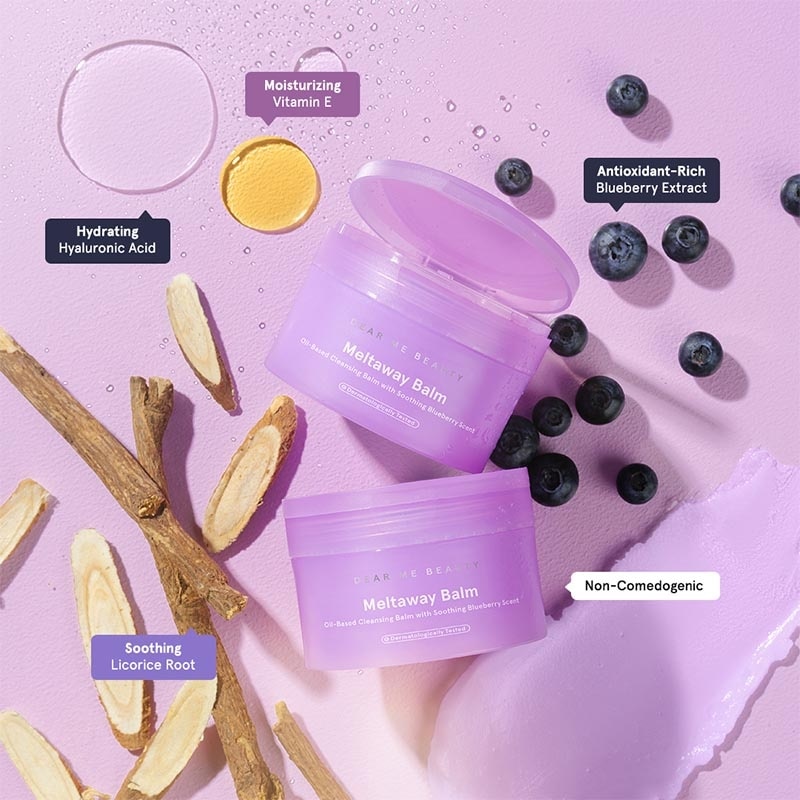 Dear Me Beauty Meltaway Balm Blueberry 100g