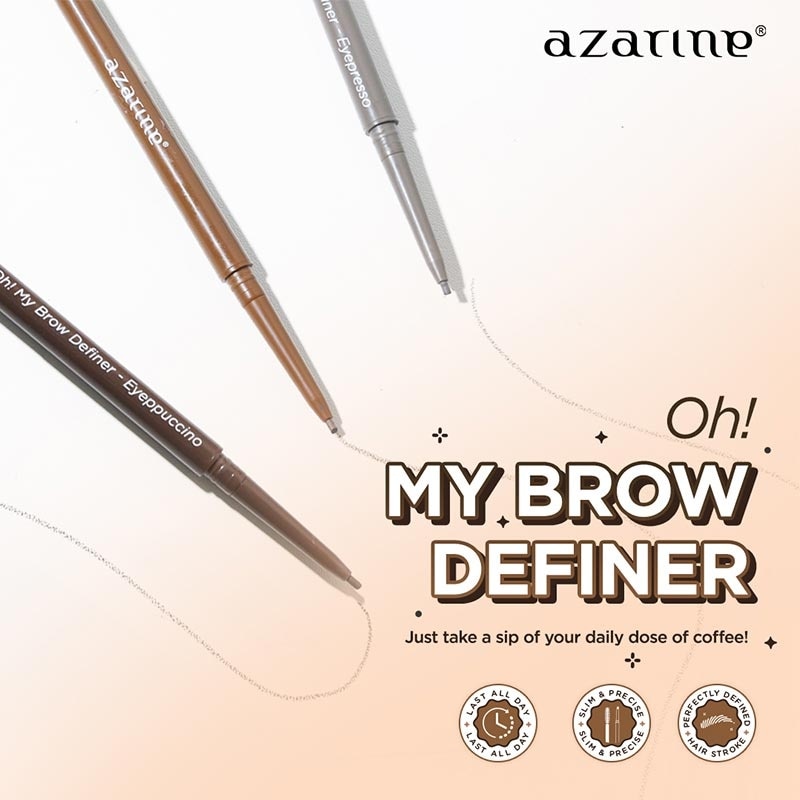 Azarine Oh! My Brow Definer Eyepuccino Dark Brown