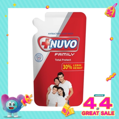 NUVO - Family Sabun Mandi Cair Merah Total Protect Pouch 800ml