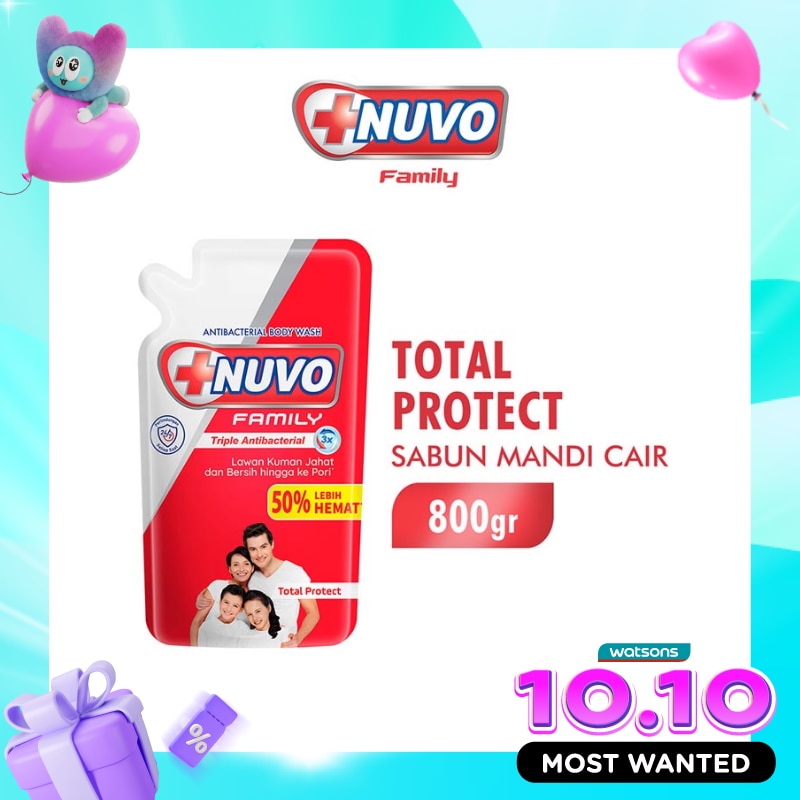 Family Sabun Mandi Cair Merah Total Protect Pouch 800ml image