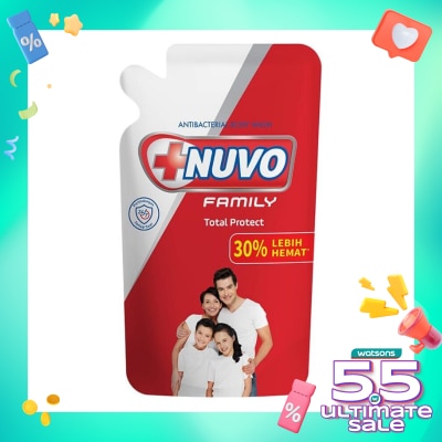 NUVO Nuvo Family Sabun Mandi Cair Merah Pouch 825Ml