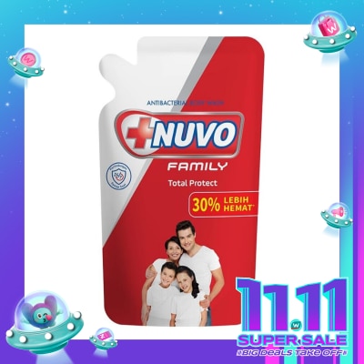 NUVO Nuvo Family Sabun Mandi Cair Merah Pouch 800ml