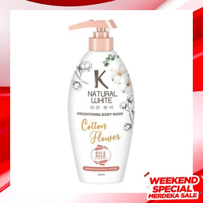 K NATURAL K NATURAL BW WHT COTTON FL BTL 500ML