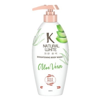 K NATURAL K Natural Bodywash White Aloe Vera Bottle 500 Ml