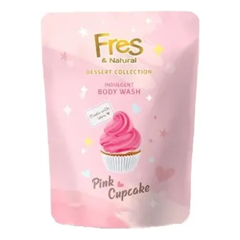 Fres & Natural Dessert Collection Body Wash Pink Cupcake 400 Ml