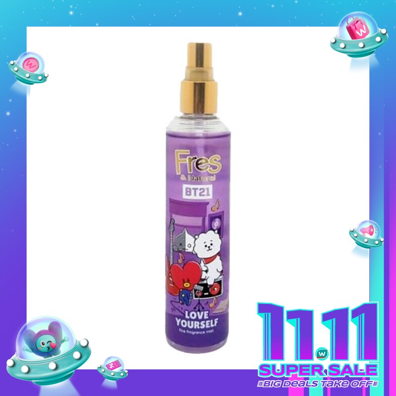 Fres & Natural Spray Cologne BT21 Love Yourself Botol 100ml