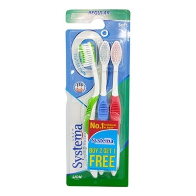 SYSTEMA Systema Toothbrush Nine Degree Reguler Kemasan Ekonomis Isi 3