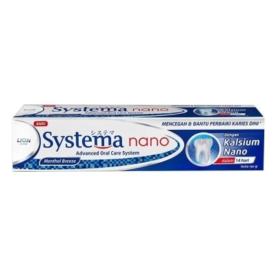 SYSTEMA Systema Pasta Gigi Pencegah Gigi Berlubang Menthol Breeze Tube 190Gr