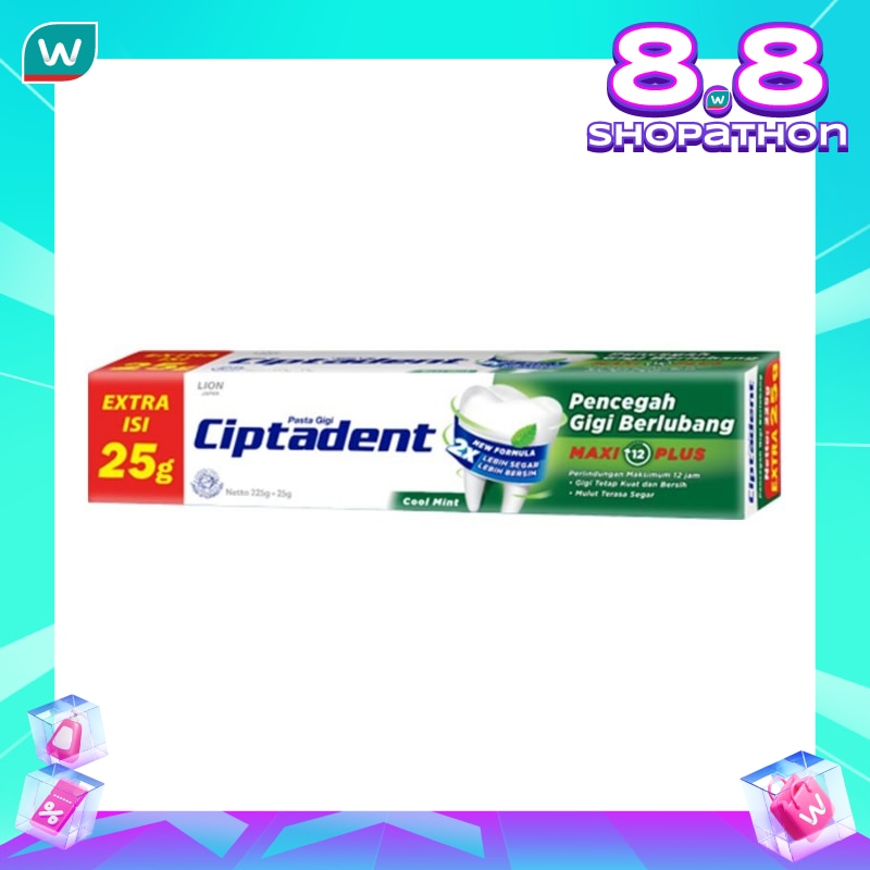 CIPTADENT TP COOL MINT MAXI 225+25GR