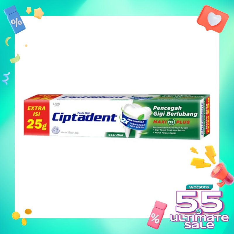 CIPTADENT TP COOL MINT MAXI 225+25GR