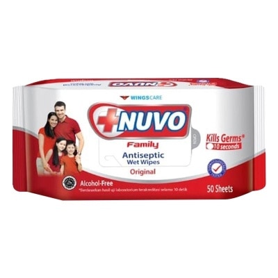 NUVO Nuvo Wet Wipes Merah 50S