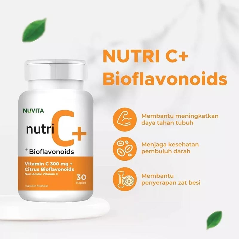 Nutri C 300Mg + Citrus Bioflavonoids Tablet 30'S
