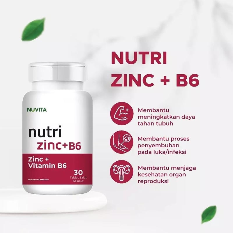 Nutri Zinc + Vitamin B6 Tablet 30'S
