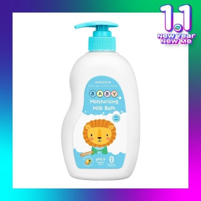 WATSONS W MOIST MILK BABY BATH 500ML