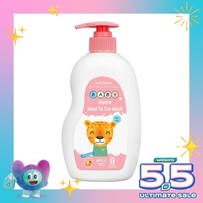 WATSONS - Gentle Baby Head to Toe Wash 500ml