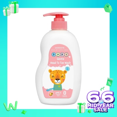 WATSONS Watsons Gentle Baby Head to Toe Wash 500ml