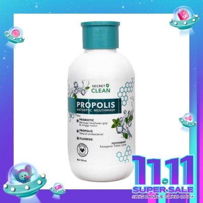 SECRET CLEAN SECRET CLN PROPOLIS MW PEPPERMINT 150ML