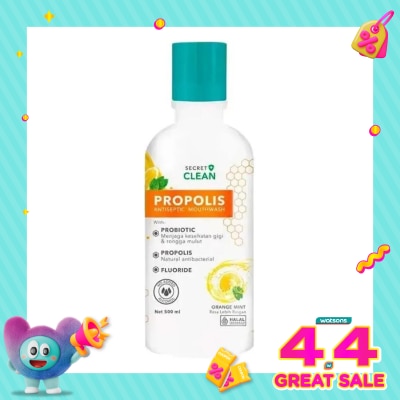 SECRET CLEAN - SECRET CLN PROPOLIS MW ORANGEMINT 500ML