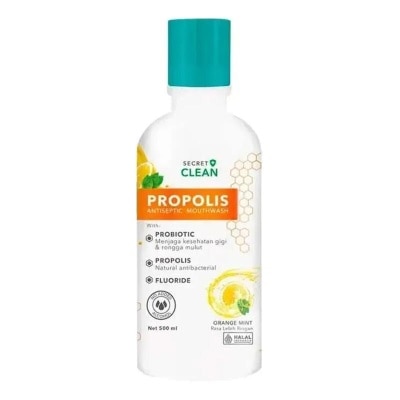 SECRET CLEAN Secret Clean Propolis Antiseptic Mouthwash Orange Mint 500ml