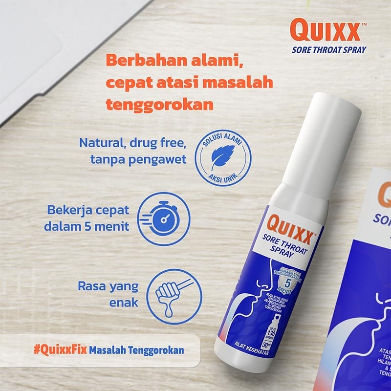 QUIXX SORE THROAT SPRAY 30 ML (BTL)