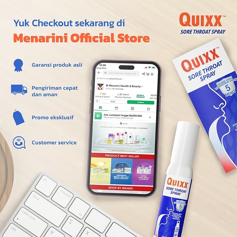 QUIXX SORE THROAT SPRAY 30 ML (BTL)