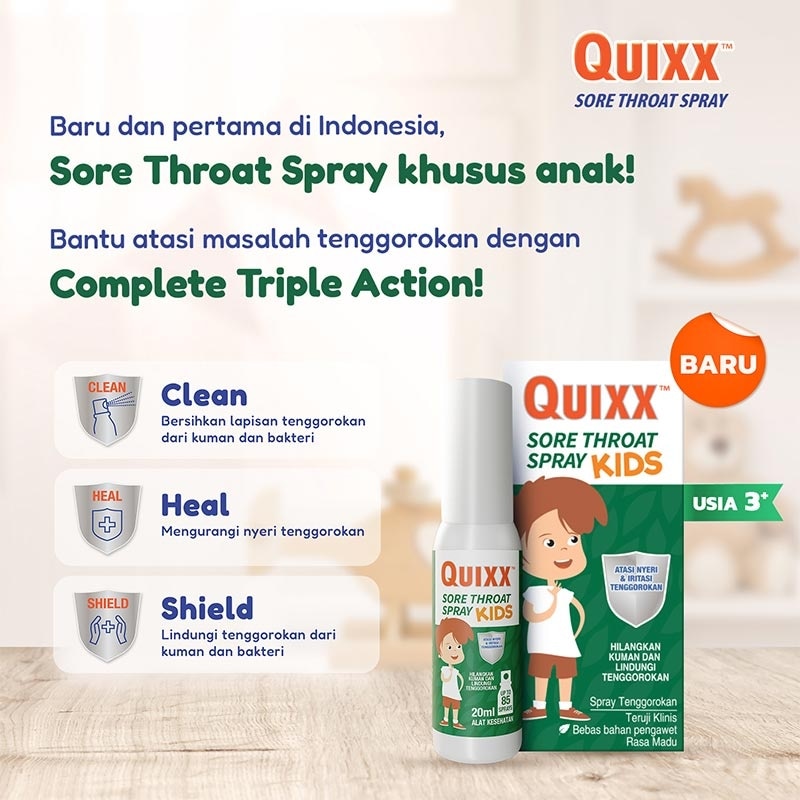 Quixx Sore Throat Kids Spray 20Ml