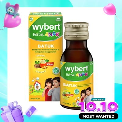 WYBERT Wybert Batuk Herbal Anak 60 Ml (Syr) image