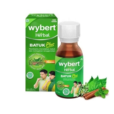 WYBERT Wybert Herbal Batuk Plus Syrup Botol 60Ml