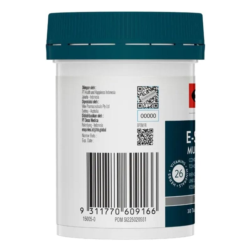 Swisse Ultivite E-sential Multivitamin 30'S