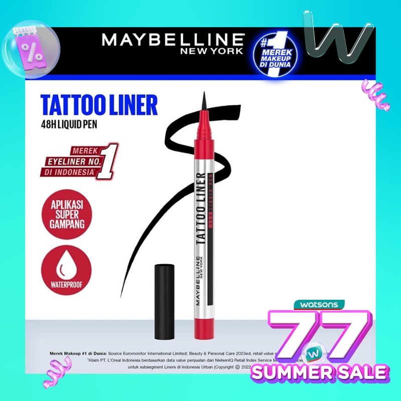 MAYBELLINE Maybelline Tattoo Eye Liner 48H Liquid Pen Black