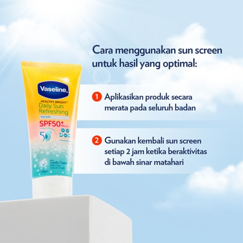 VASELINE HB SPF50 DAILY REFRESH 170ML