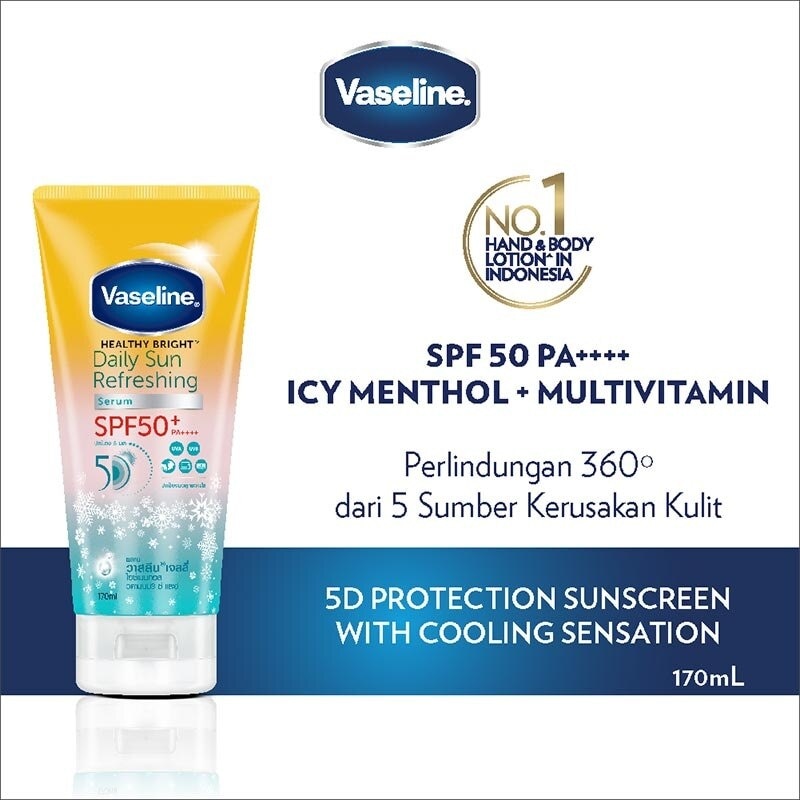 VASELINE HB SPF50 DAILY REFRESH 170ML