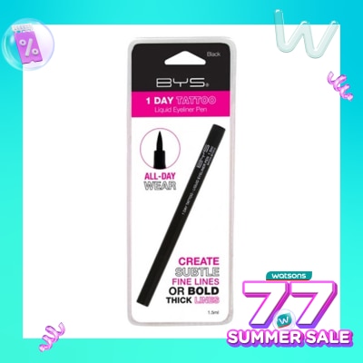 BYS BYS 1 Day Tattoo Liquid Eyeliner Pen Black 1.5ml